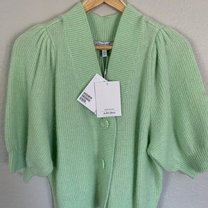 New & Other Stories Short Sleeve Cardigan Green L